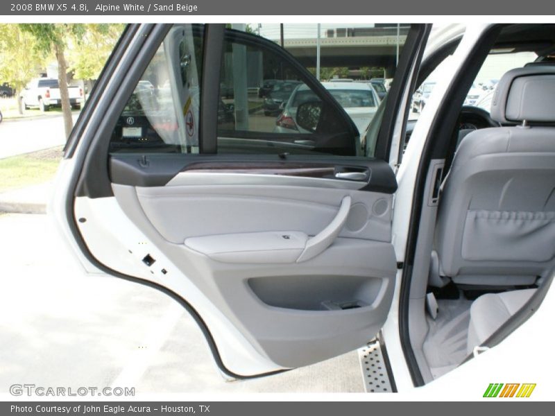 Alpine White / Sand Beige 2008 BMW X5 4.8i