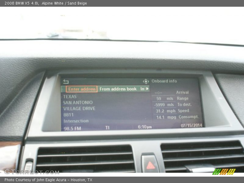 Alpine White / Sand Beige 2008 BMW X5 4.8i