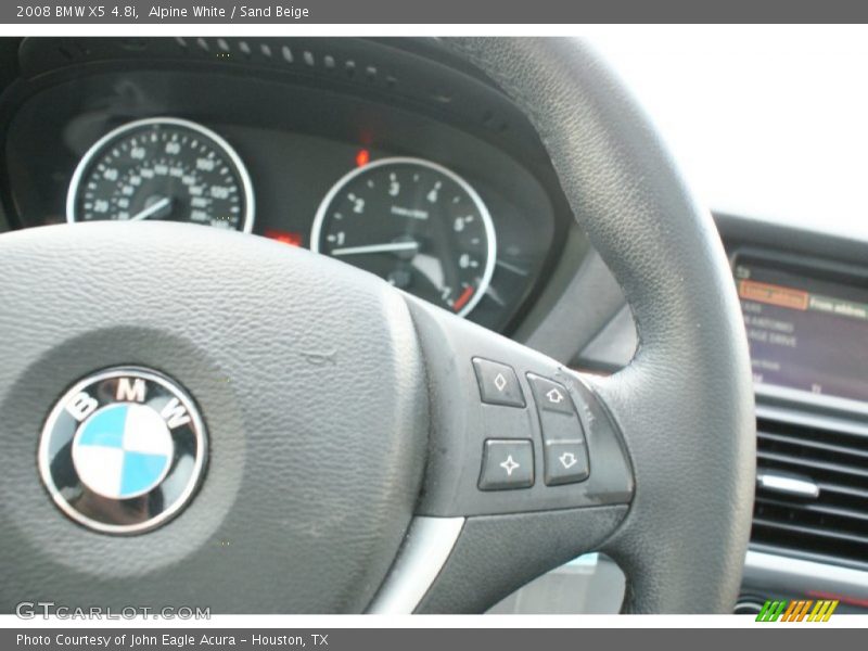 Alpine White / Sand Beige 2008 BMW X5 4.8i