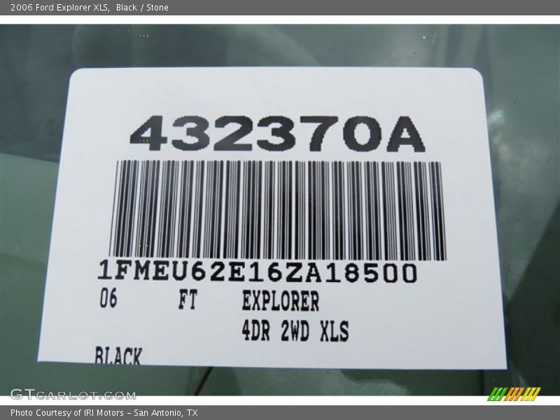 Black / Stone 2006 Ford Explorer XLS