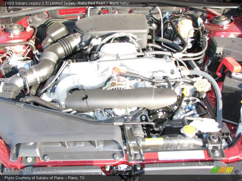 Ruby Red Pearl / Warm Ivory 2009 Subaru Legacy 2.5i Limited Sedan