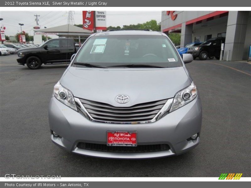 Silver Sky Metallic / Light Gray 2012 Toyota Sienna XLE