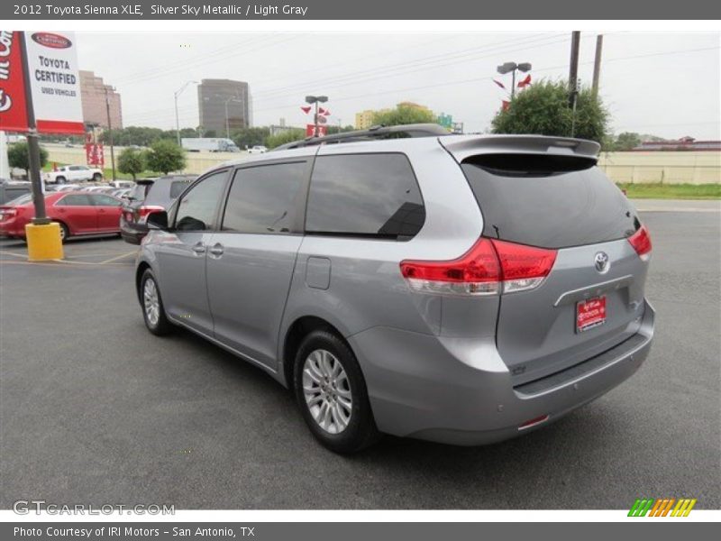 Silver Sky Metallic / Light Gray 2012 Toyota Sienna XLE