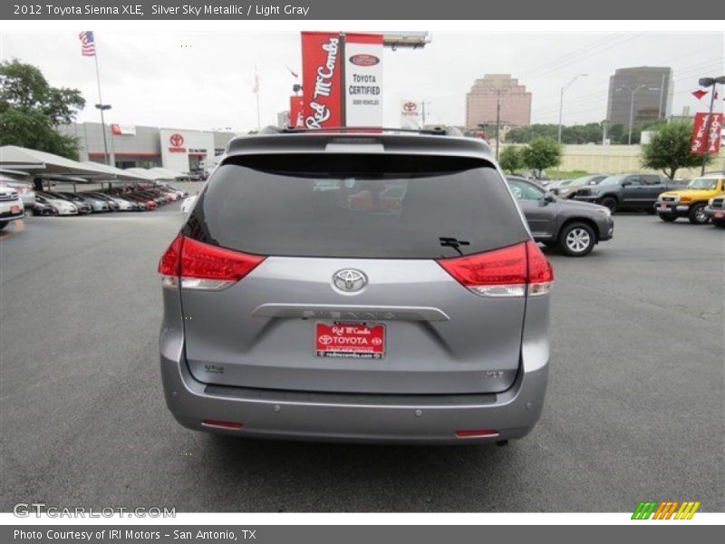 Silver Sky Metallic / Light Gray 2012 Toyota Sienna XLE