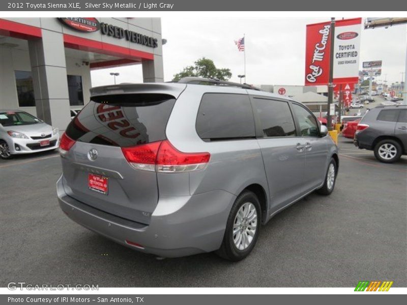 Silver Sky Metallic / Light Gray 2012 Toyota Sienna XLE