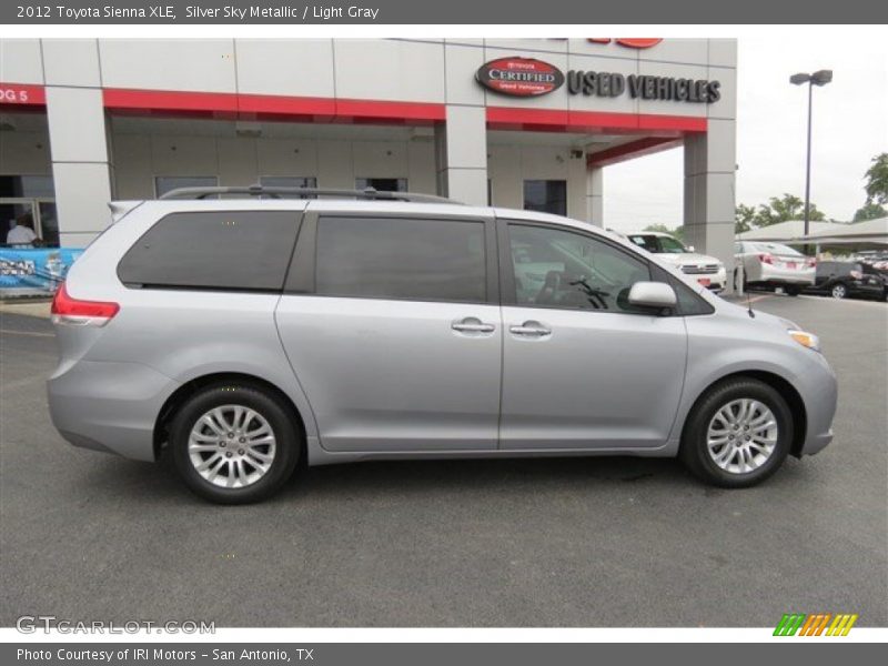 Silver Sky Metallic / Light Gray 2012 Toyota Sienna XLE