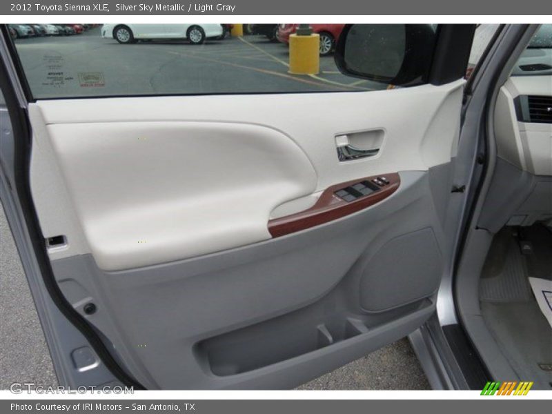 Silver Sky Metallic / Light Gray 2012 Toyota Sienna XLE