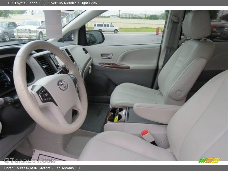 Silver Sky Metallic / Light Gray 2012 Toyota Sienna XLE
