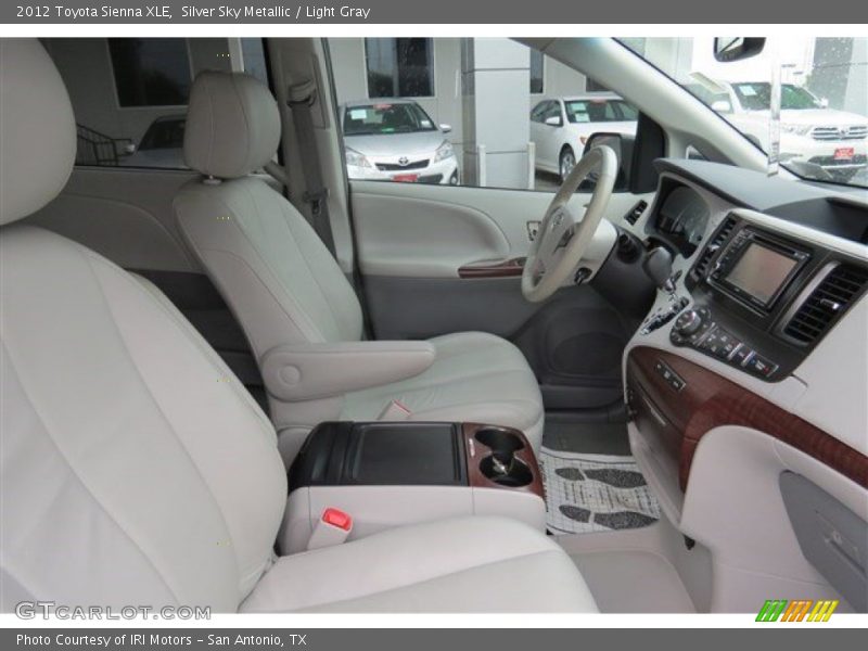 Silver Sky Metallic / Light Gray 2012 Toyota Sienna XLE