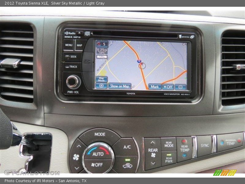 Silver Sky Metallic / Light Gray 2012 Toyota Sienna XLE