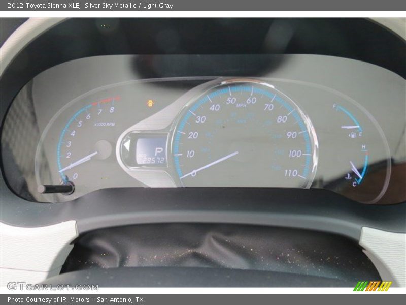 Silver Sky Metallic / Light Gray 2012 Toyota Sienna XLE