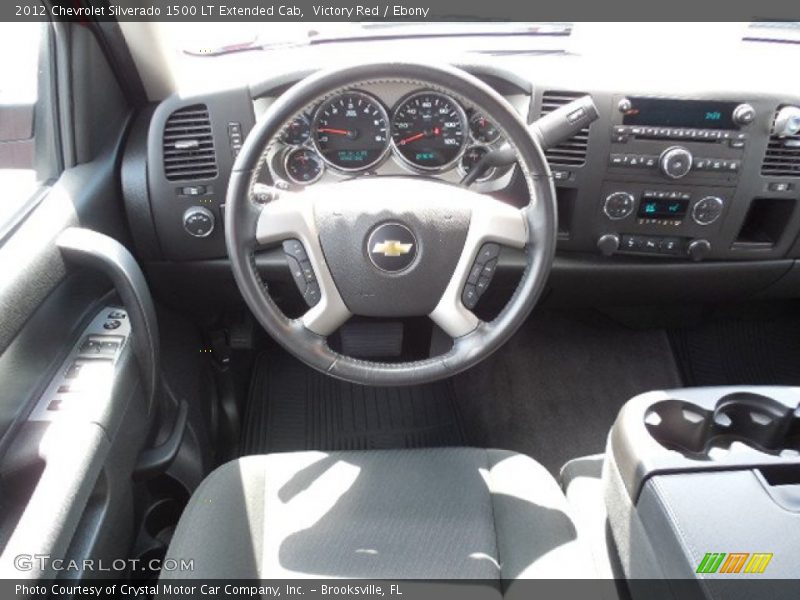 Victory Red / Ebony 2012 Chevrolet Silverado 1500 LT Extended Cab