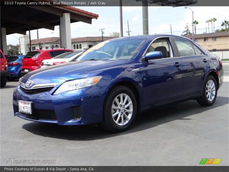 Blue Ribbon Metallic / Ash Gray 2010 Toyota Camry Hybrid