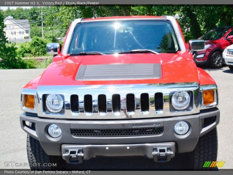 Victory Red / Ebony Black/Pewter 2007 Hummer H3 X