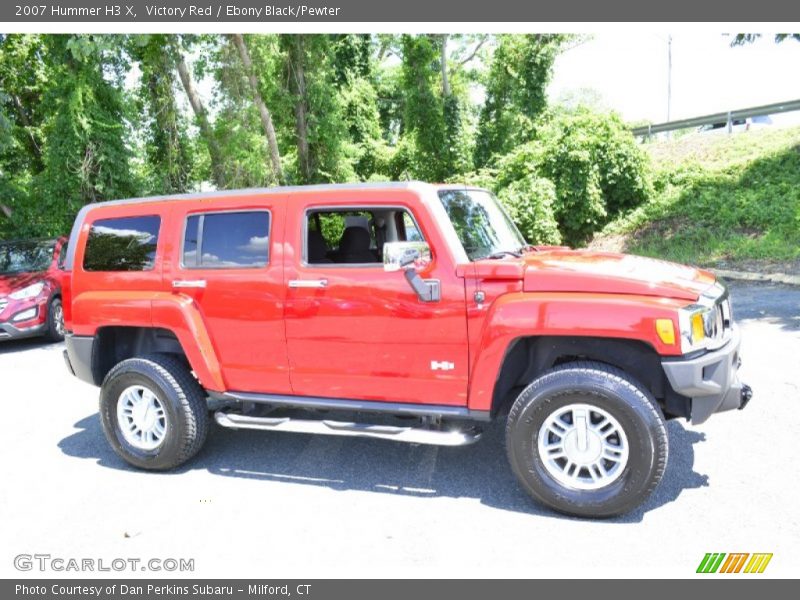 Victory Red / Ebony Black/Pewter 2007 Hummer H3 X