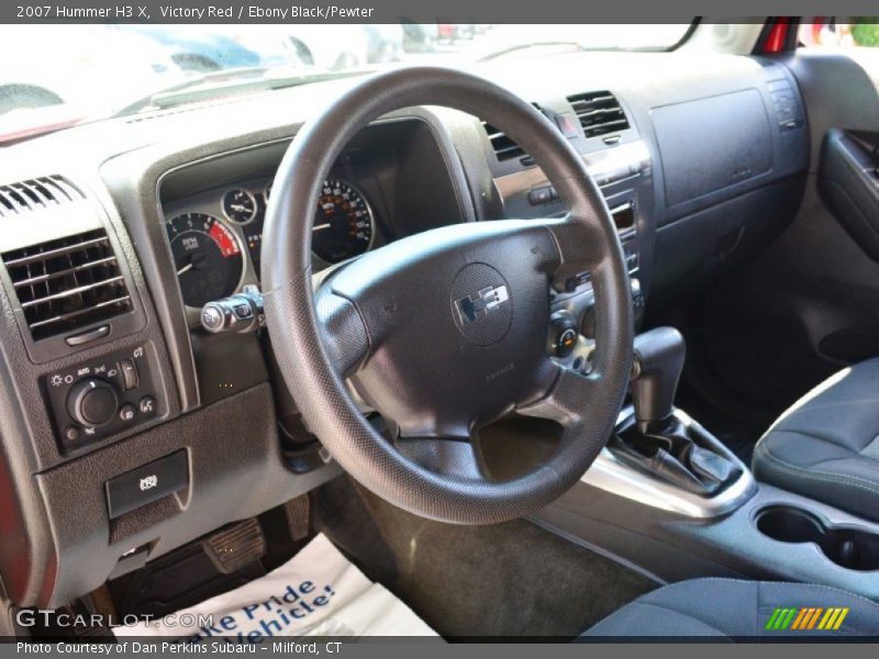 Victory Red / Ebony Black/Pewter 2007 Hummer H3 X