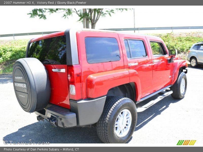 Victory Red / Ebony Black/Pewter 2007 Hummer H3 X