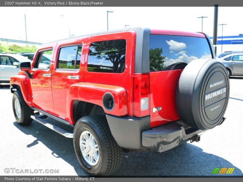 Victory Red / Ebony Black/Pewter 2007 Hummer H3 X