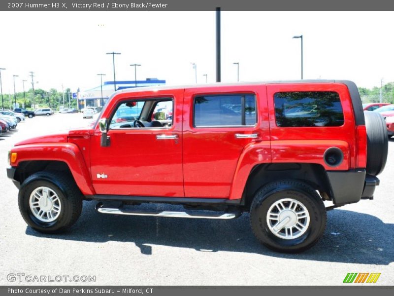 Victory Red / Ebony Black/Pewter 2007 Hummer H3 X