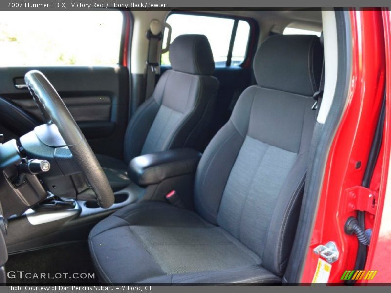 Victory Red / Ebony Black/Pewter 2007 Hummer H3 X