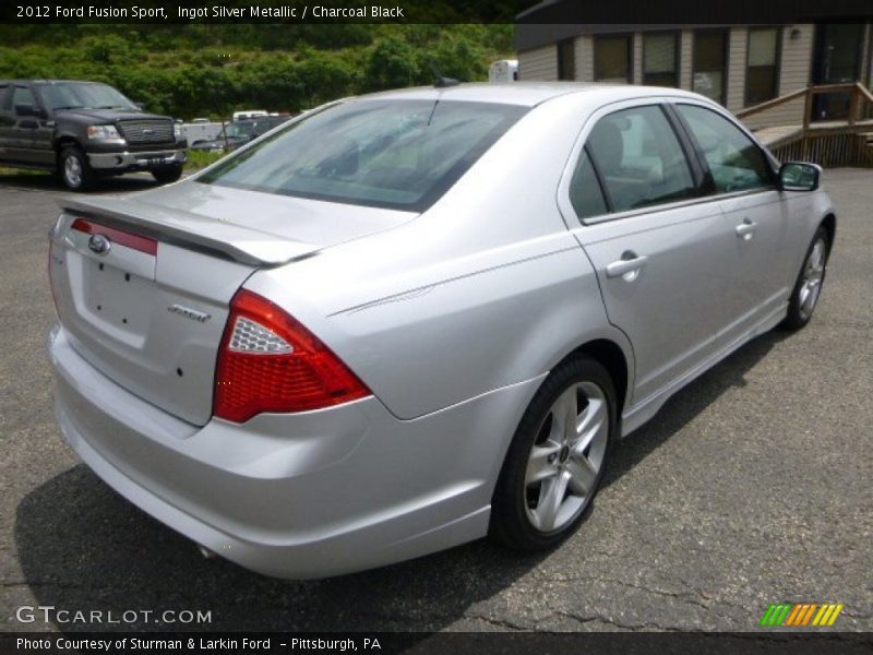 Ingot Silver Metallic / Charcoal Black 2012 Ford Fusion Sport