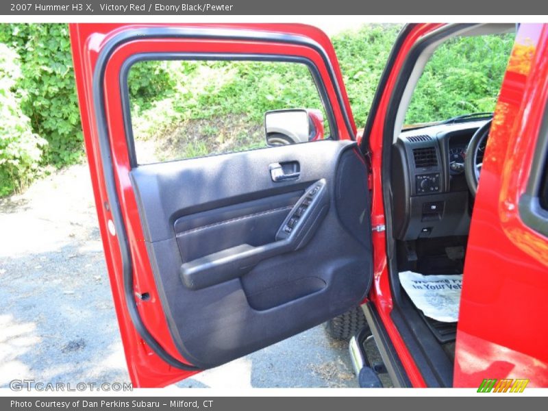Victory Red / Ebony Black/Pewter 2007 Hummer H3 X