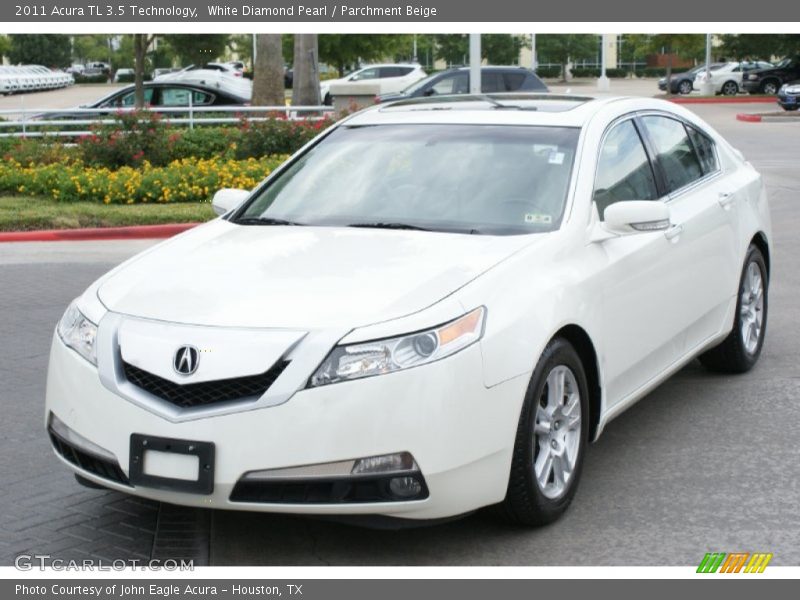 White Diamond Pearl / Parchment Beige 2011 Acura TL 3.5 Technology