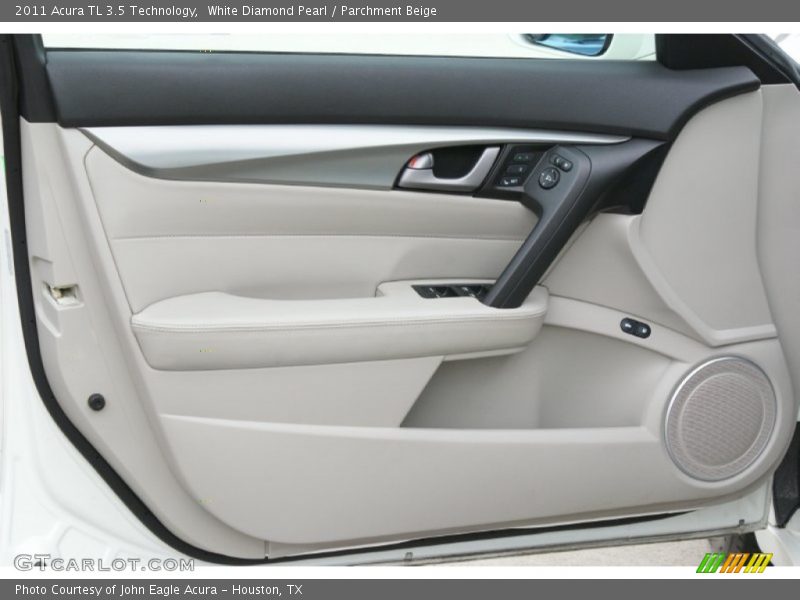 White Diamond Pearl / Parchment Beige 2011 Acura TL 3.5 Technology