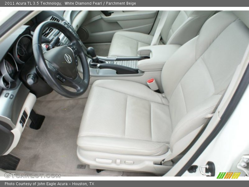 White Diamond Pearl / Parchment Beige 2011 Acura TL 3.5 Technology