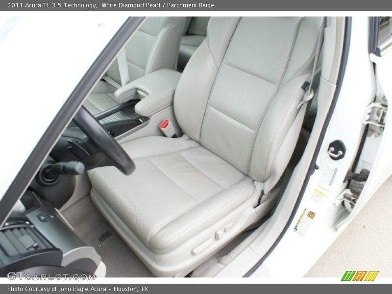 White Diamond Pearl / Parchment Beige 2011 Acura TL 3.5 Technology