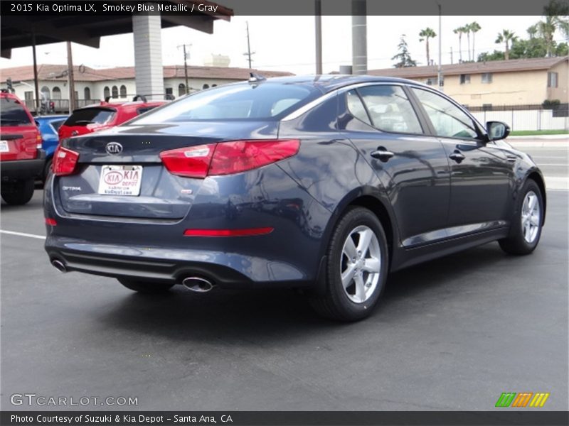 Smokey Blue Metallic / Gray 2015 Kia Optima LX