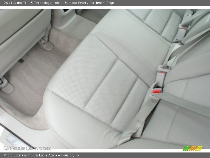 White Diamond Pearl / Parchment Beige 2011 Acura TL 3.5 Technology