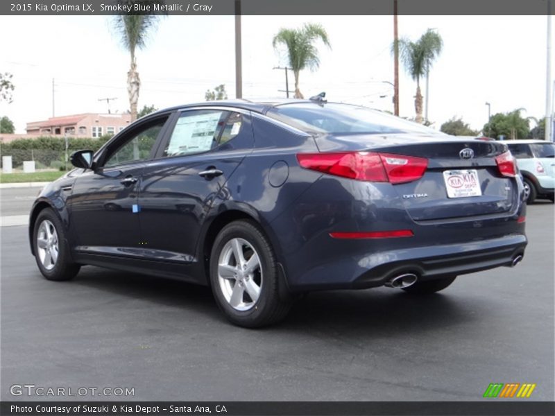 Smokey Blue Metallic / Gray 2015 Kia Optima LX