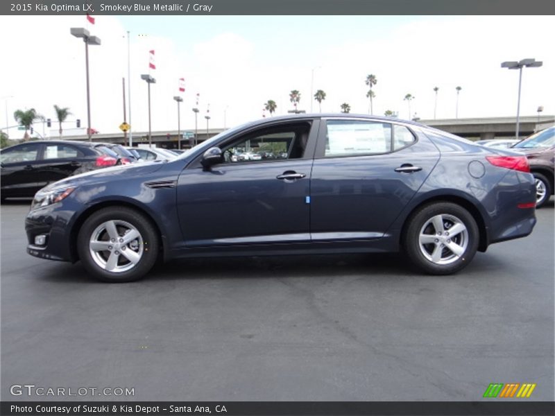 Smokey Blue Metallic / Gray 2015 Kia Optima LX