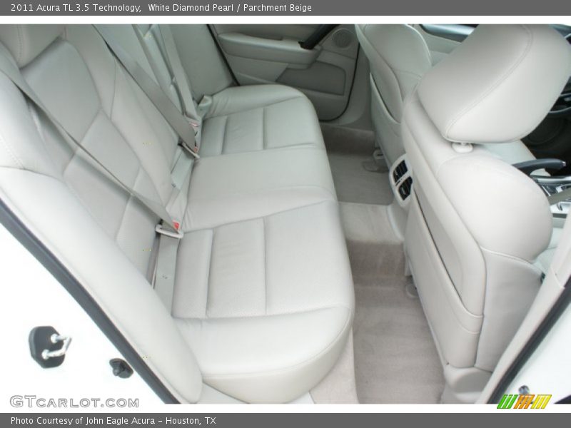 White Diamond Pearl / Parchment Beige 2011 Acura TL 3.5 Technology