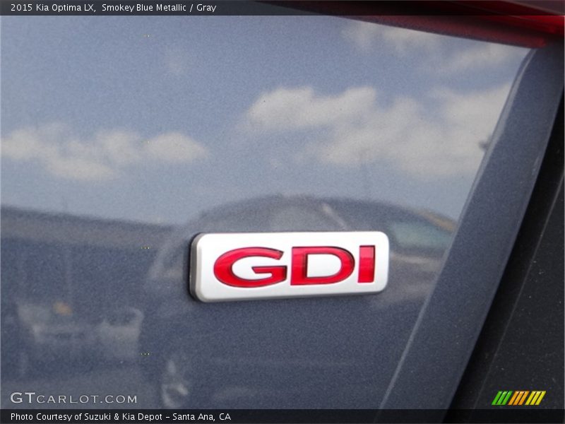 Smokey Blue Metallic / Gray 2015 Kia Optima LX