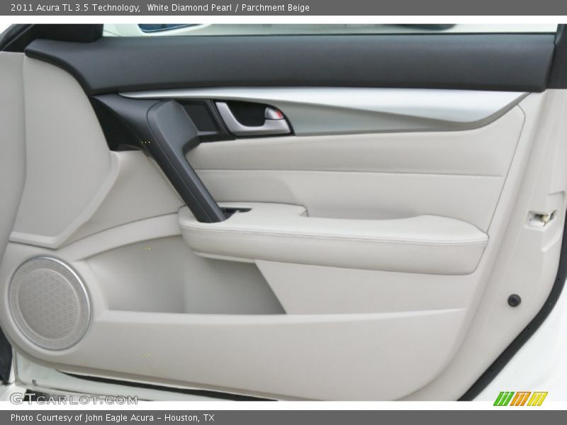 White Diamond Pearl / Parchment Beige 2011 Acura TL 3.5 Technology