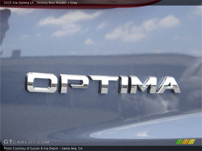 Smokey Blue Metallic / Gray 2015 Kia Optima LX
