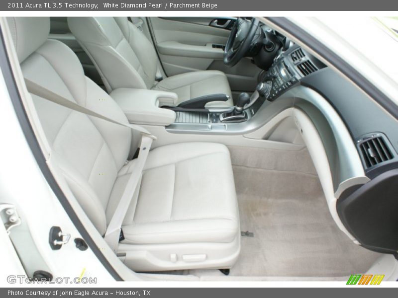 White Diamond Pearl / Parchment Beige 2011 Acura TL 3.5 Technology