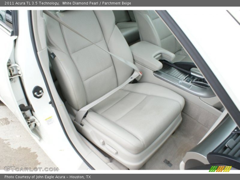 White Diamond Pearl / Parchment Beige 2011 Acura TL 3.5 Technology