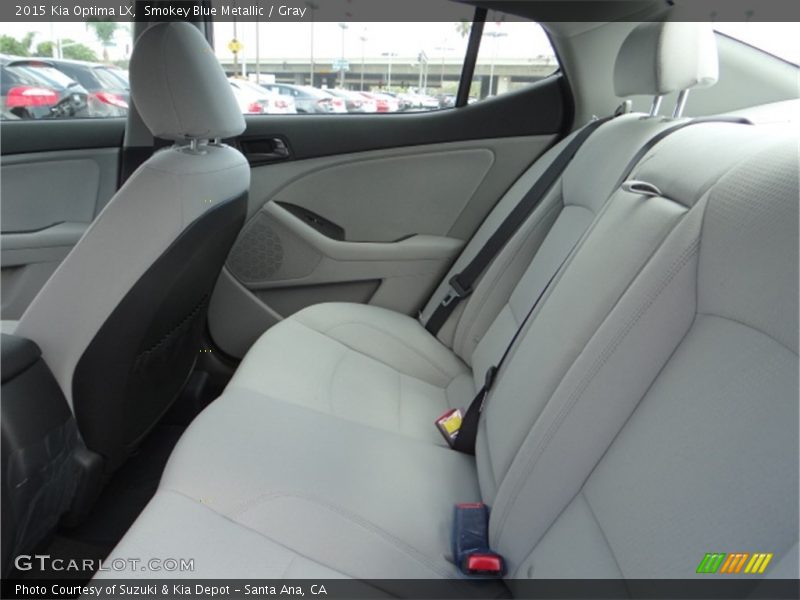Smokey Blue Metallic / Gray 2015 Kia Optima LX