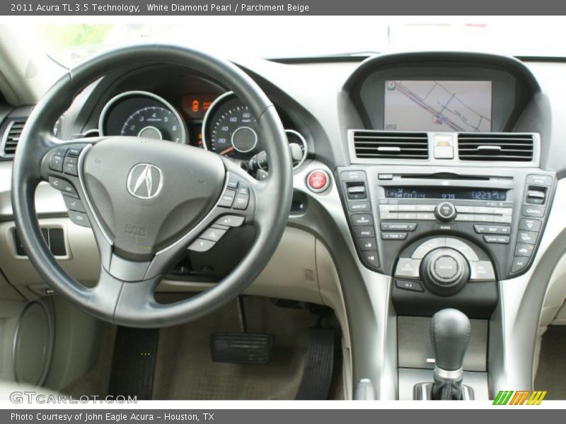 White Diamond Pearl / Parchment Beige 2011 Acura TL 3.5 Technology