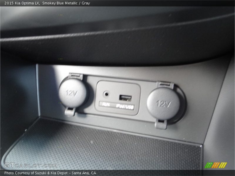 Smokey Blue Metallic / Gray 2015 Kia Optima LX