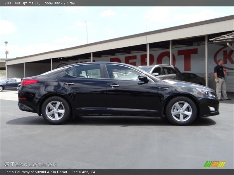 Ebony Black / Gray 2015 Kia Optima LX