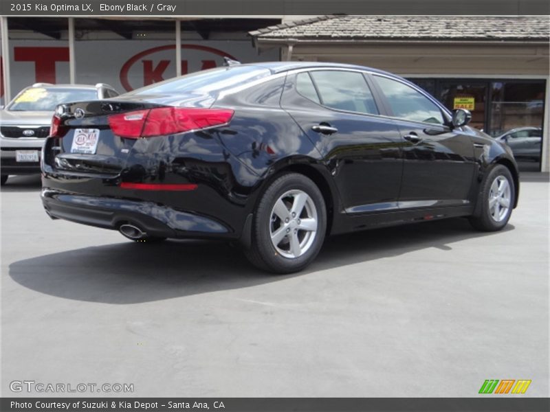 Ebony Black / Gray 2015 Kia Optima LX