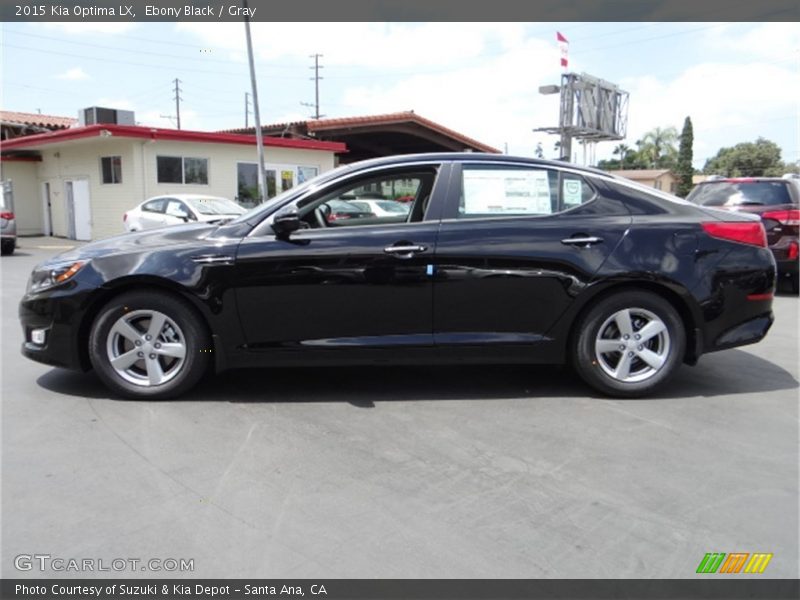 Ebony Black / Gray 2015 Kia Optima LX