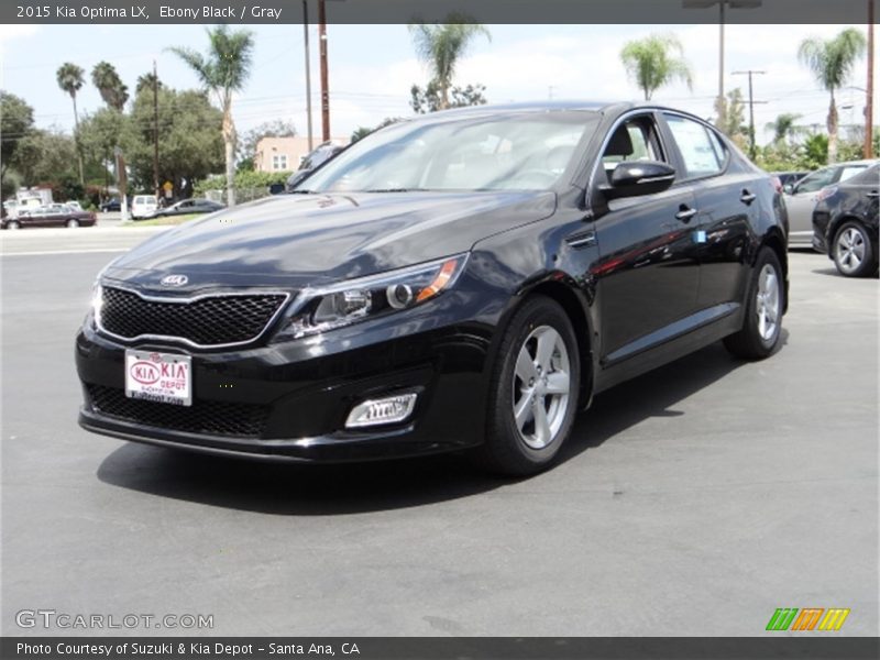 Ebony Black / Gray 2015 Kia Optima LX