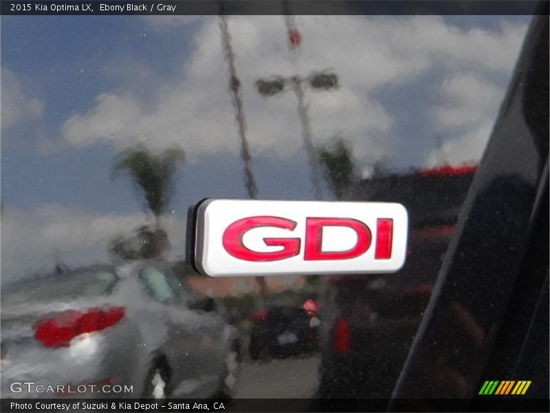 Ebony Black / Gray 2015 Kia Optima LX