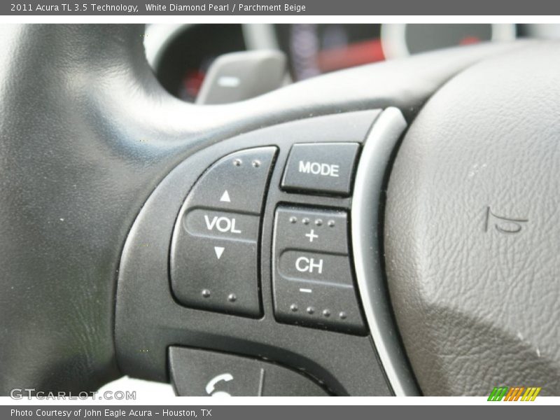 White Diamond Pearl / Parchment Beige 2011 Acura TL 3.5 Technology