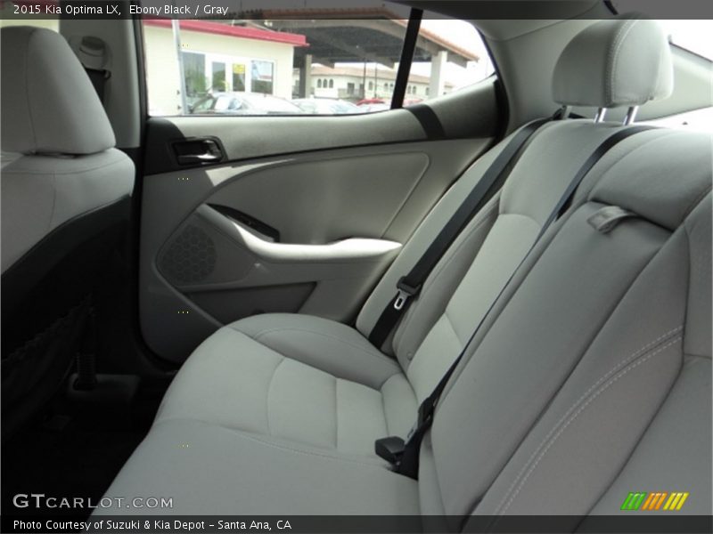 Ebony Black / Gray 2015 Kia Optima LX